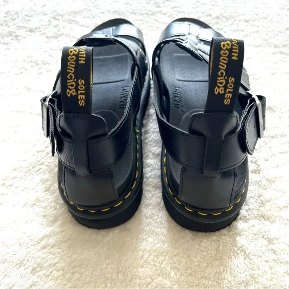 Dr. Martens Chunky Terry Brando Sandals Black